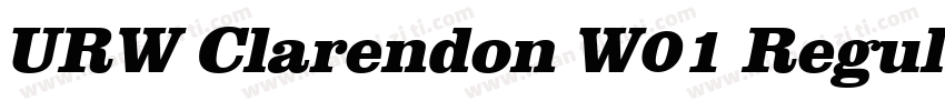 URW Clarendon W01 Regular字体转换